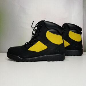 TIMBERLAND  6" Field Boots Women's 8 (EU39) Black, Yellow  NEW